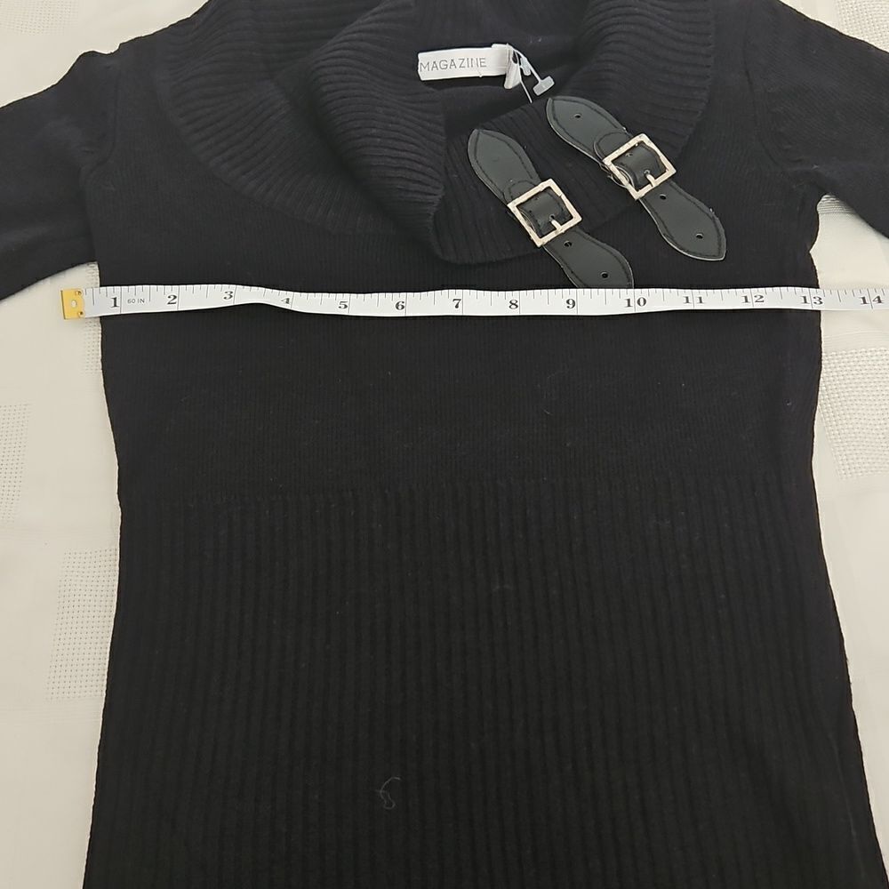 Magazine Women's Long Sleeves Sweater Small Black - Picture 8 of 16